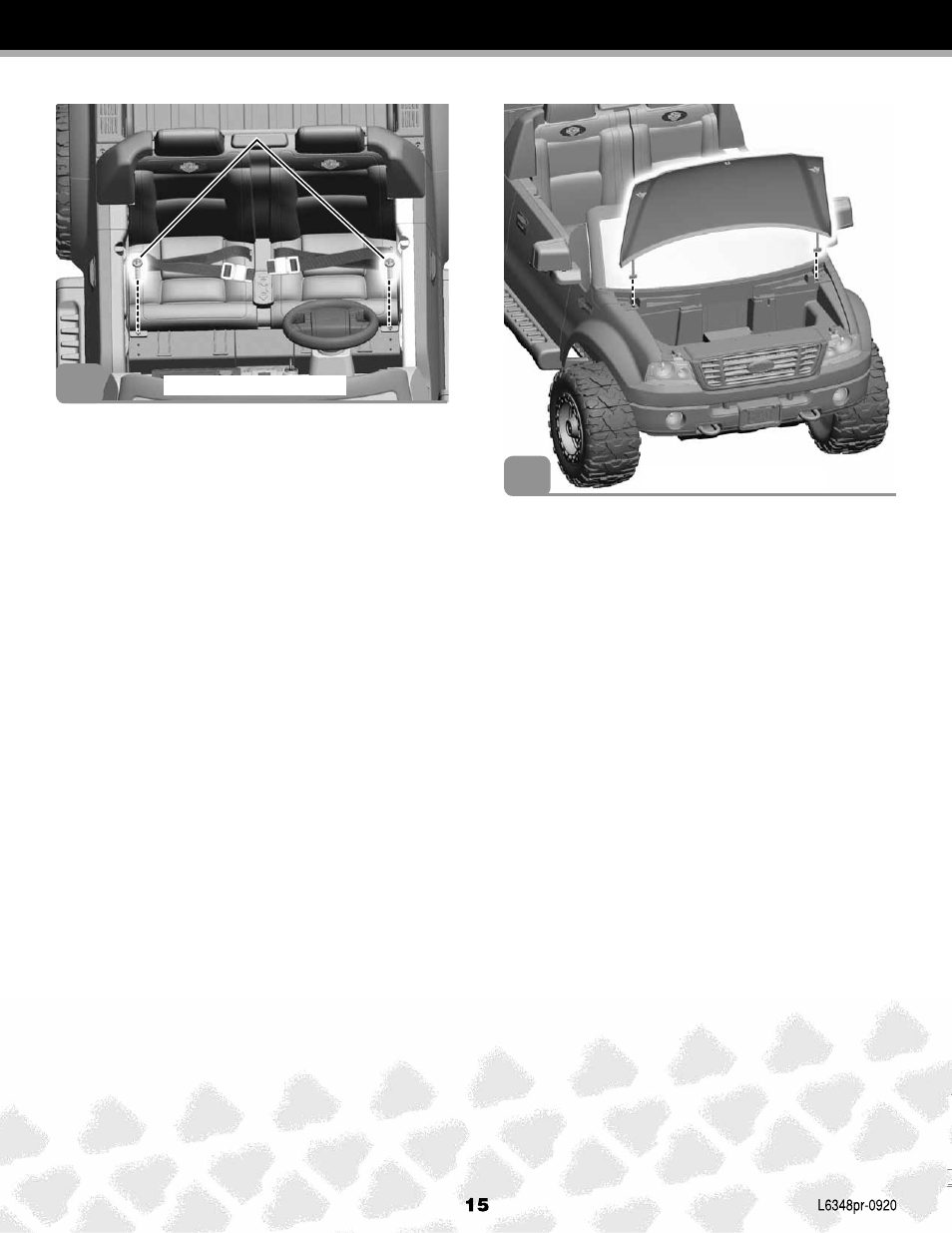 Fisher-Price FORD F-150 L6348 User Manual | Page 15 / 28