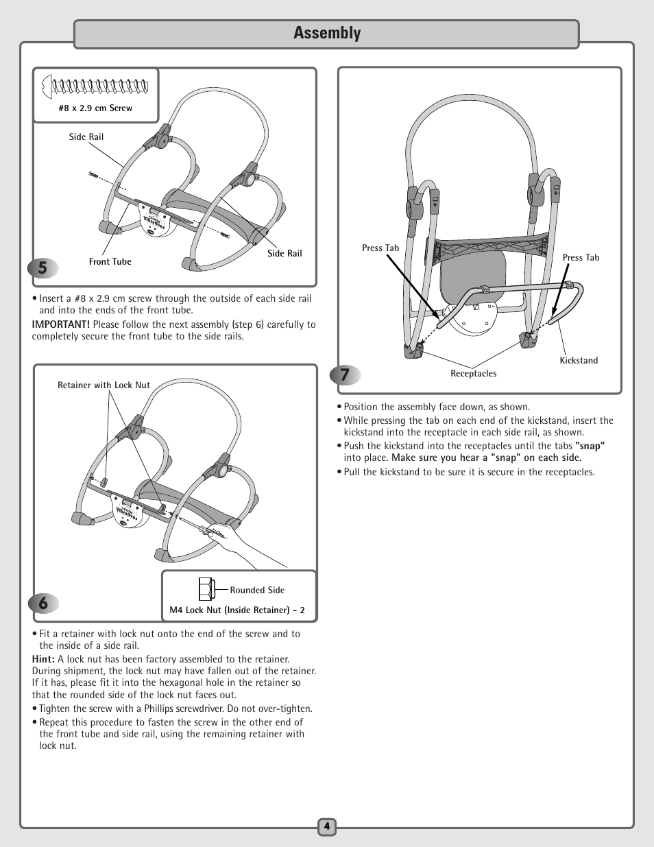 Assembly 5 | Fisher-Price H5985 User Manual | Page 4 / 12