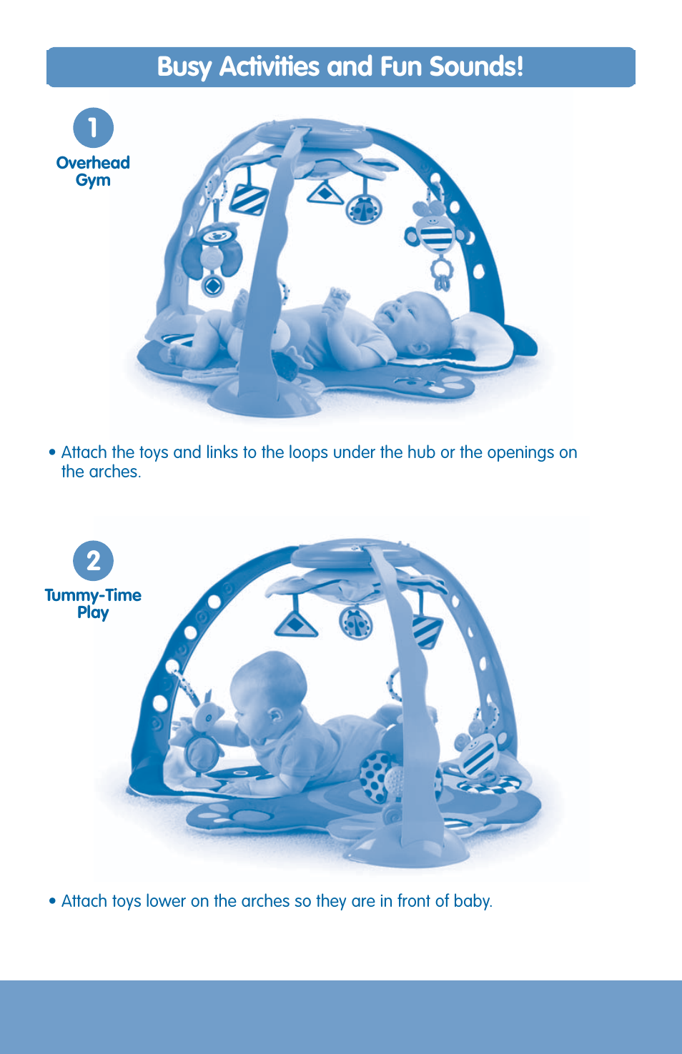 Busy activities and fun sounds | Fisher-Price H8102 User Manual | Page 7 / 10