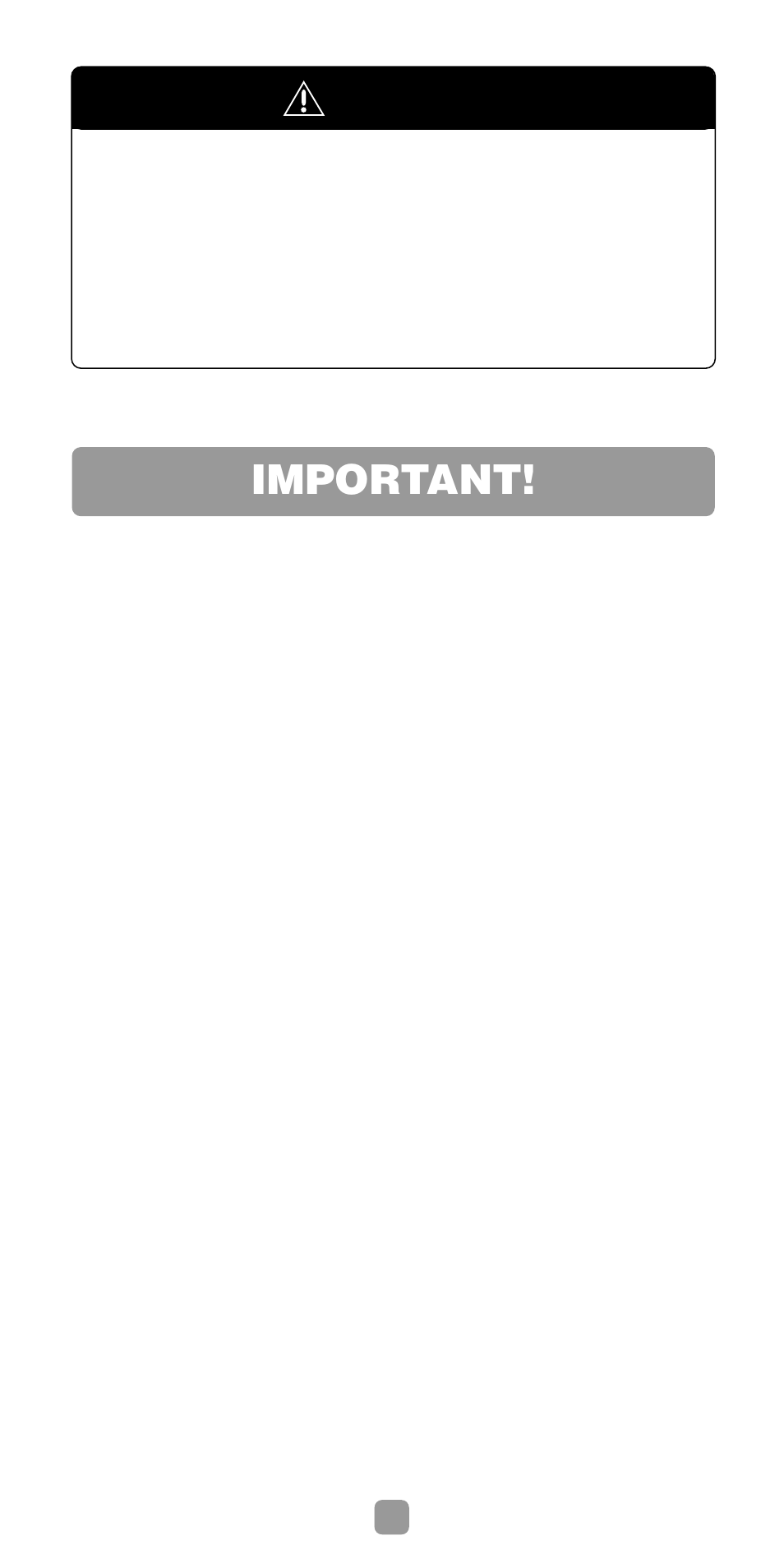 Important, Warning | Fisher-Price 75973 User Manual | Page 2 / 8