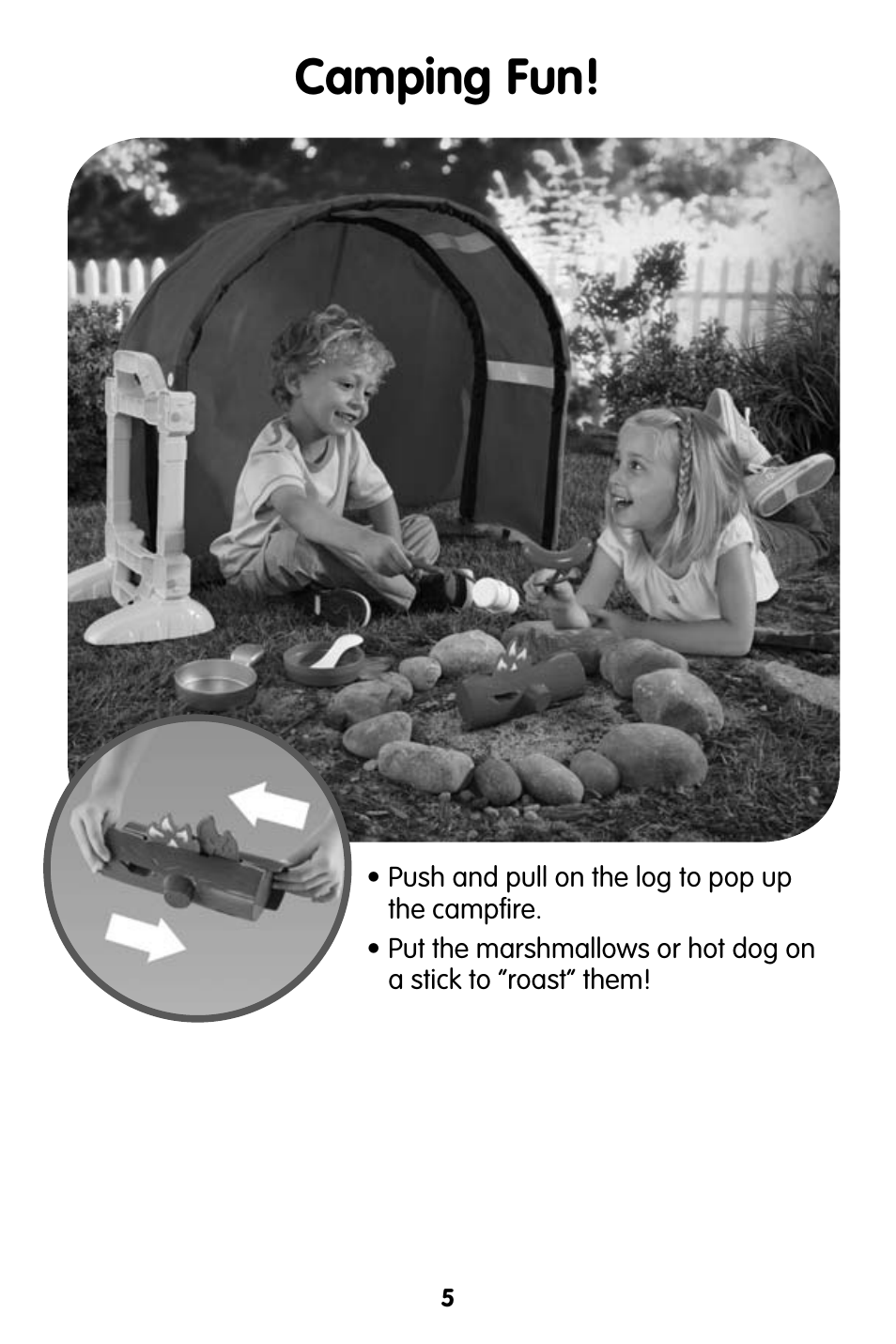 Camping fun | Fisher-Price V6892 User Manual | Page 5 / 8