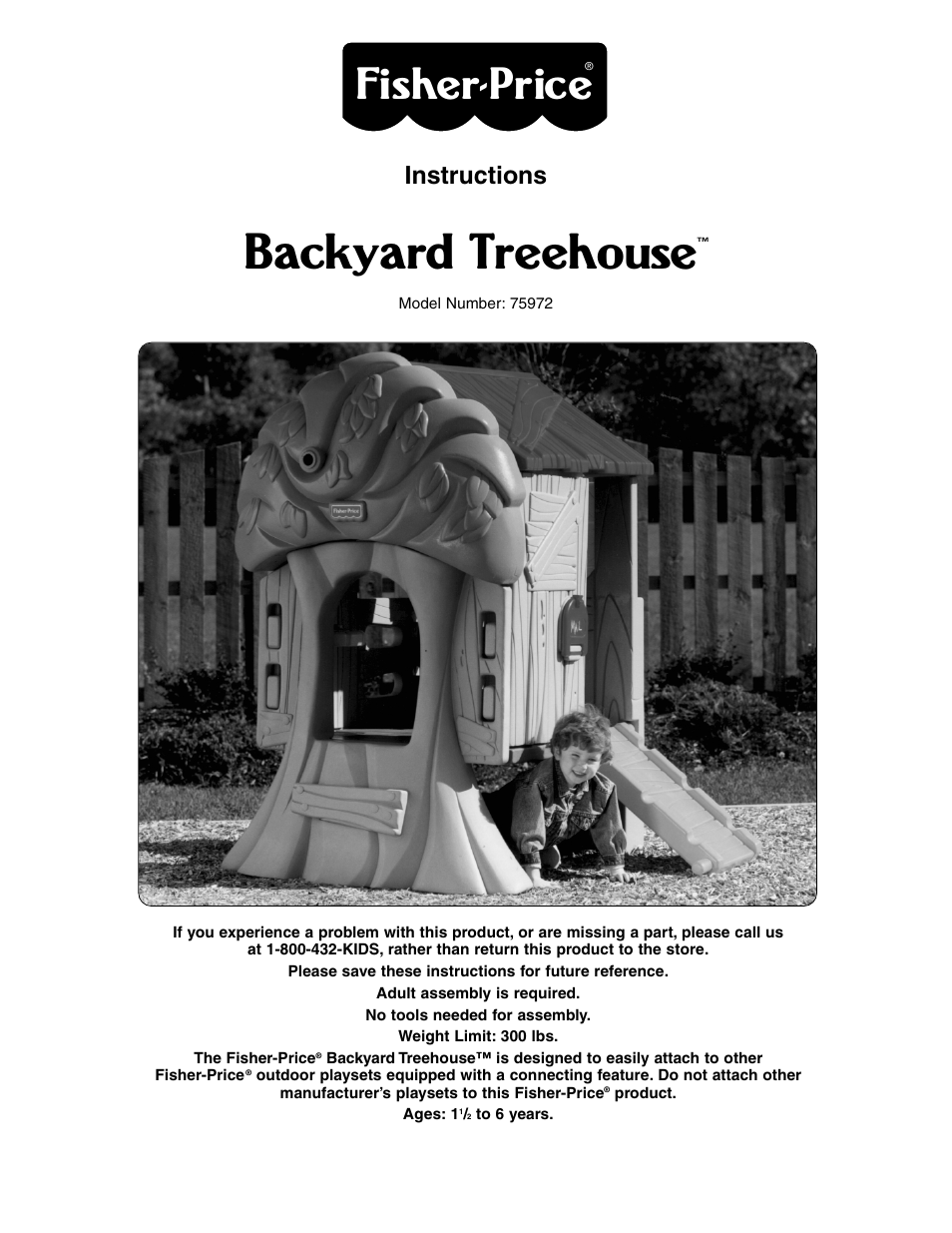 Fisher-Price TREEHOUSE 75972 User Manual | 12 pages