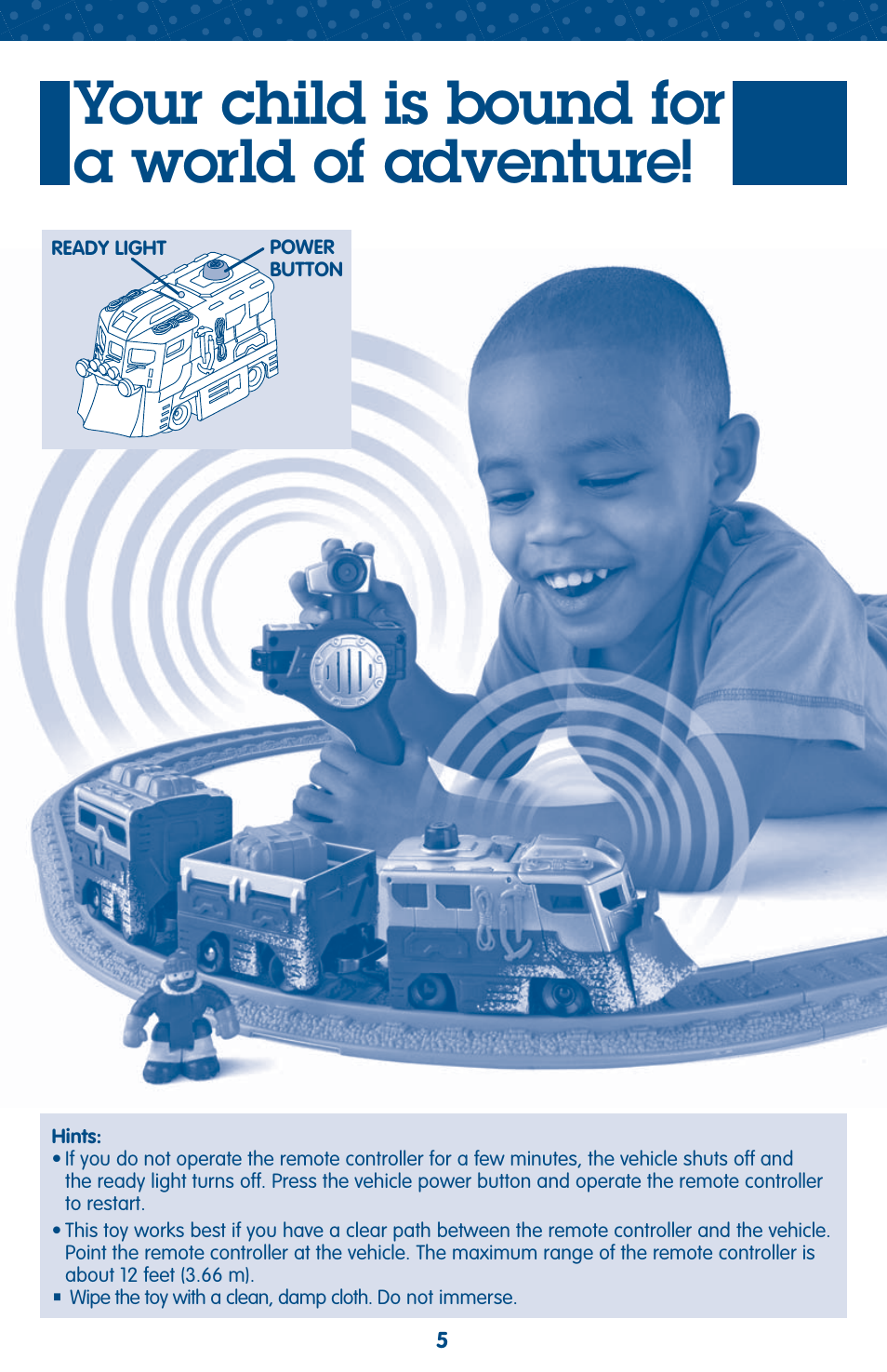 Your child is bound for a world of adventure | Fisher-Price L4800 User Manual | Page 5 / 6
