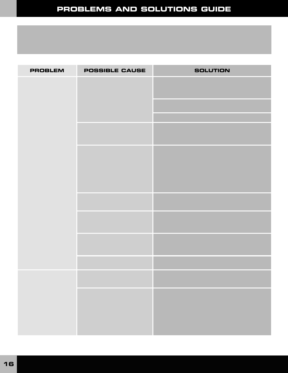 Problems and solutions guide | Fisher-Price DALE EARNHARDT JR L6345 User Manual | Page 16 / 20