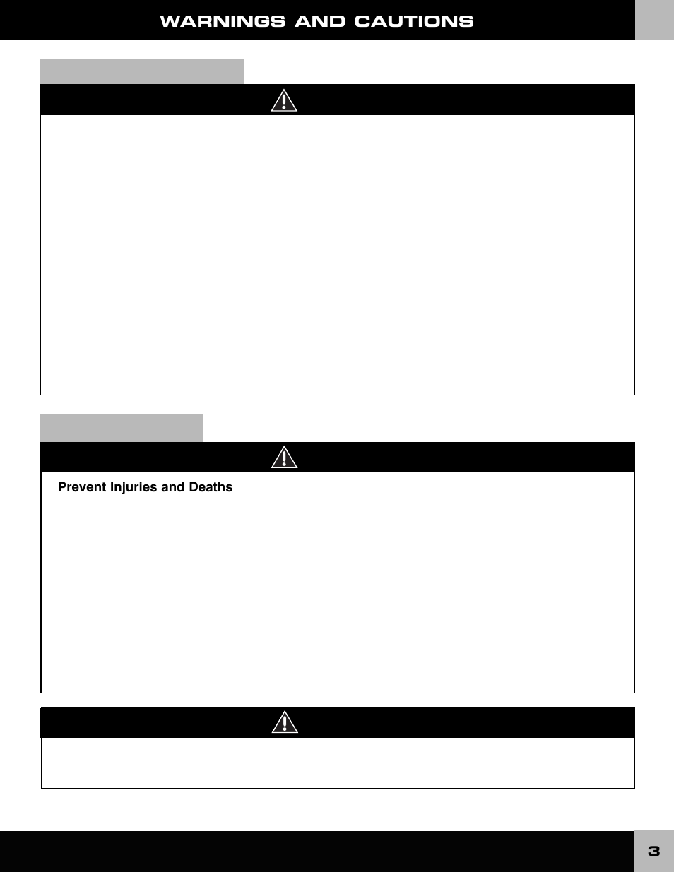 Warning, Caution, Electrical hazard | Riding hazard | Fisher-Price DALE EARNHARDT JR L6345 User Manual | Page 3 / 20