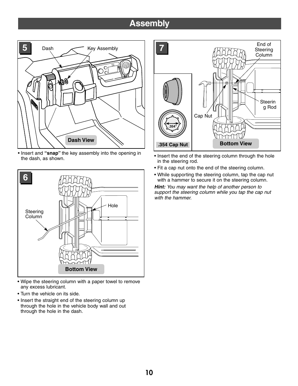 Assembly 5 6 | Fisher-Price C2390 User Manual | Page 10 / 28
