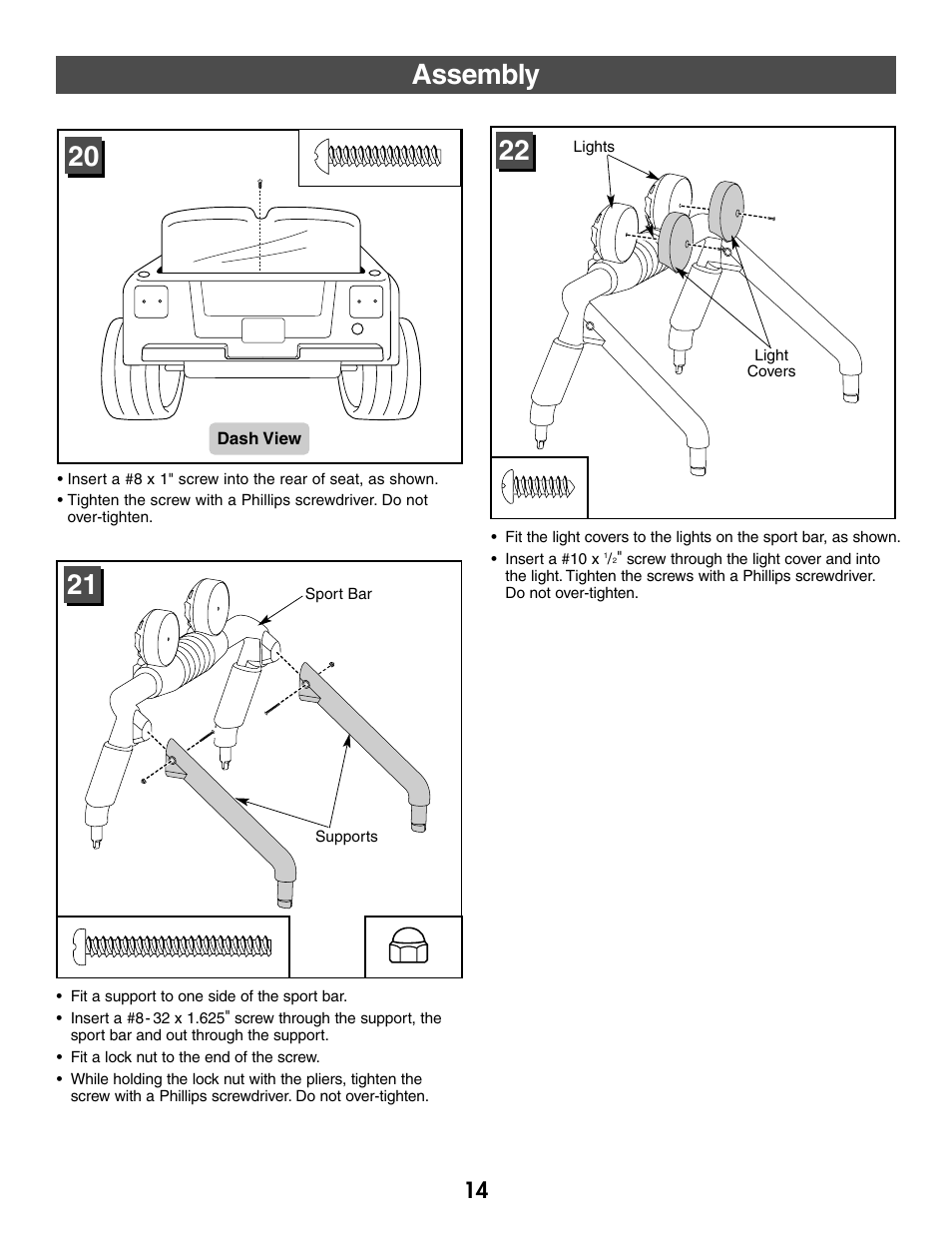 Assembly | Fisher-Price C2390 User Manual | Page 14 / 28