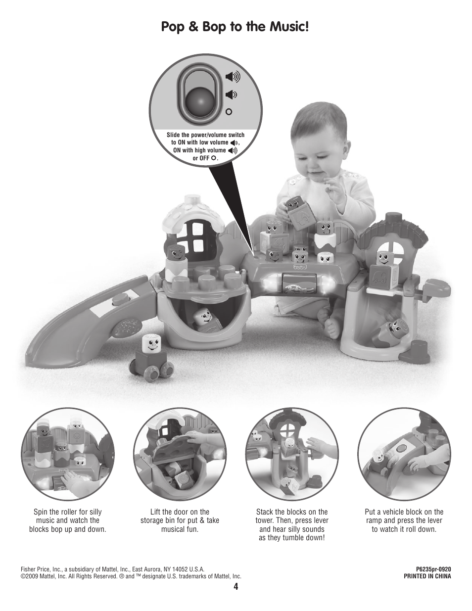 Pop & bop to the music | Fisher-Price P6235 User Manual | Page 4 / 6