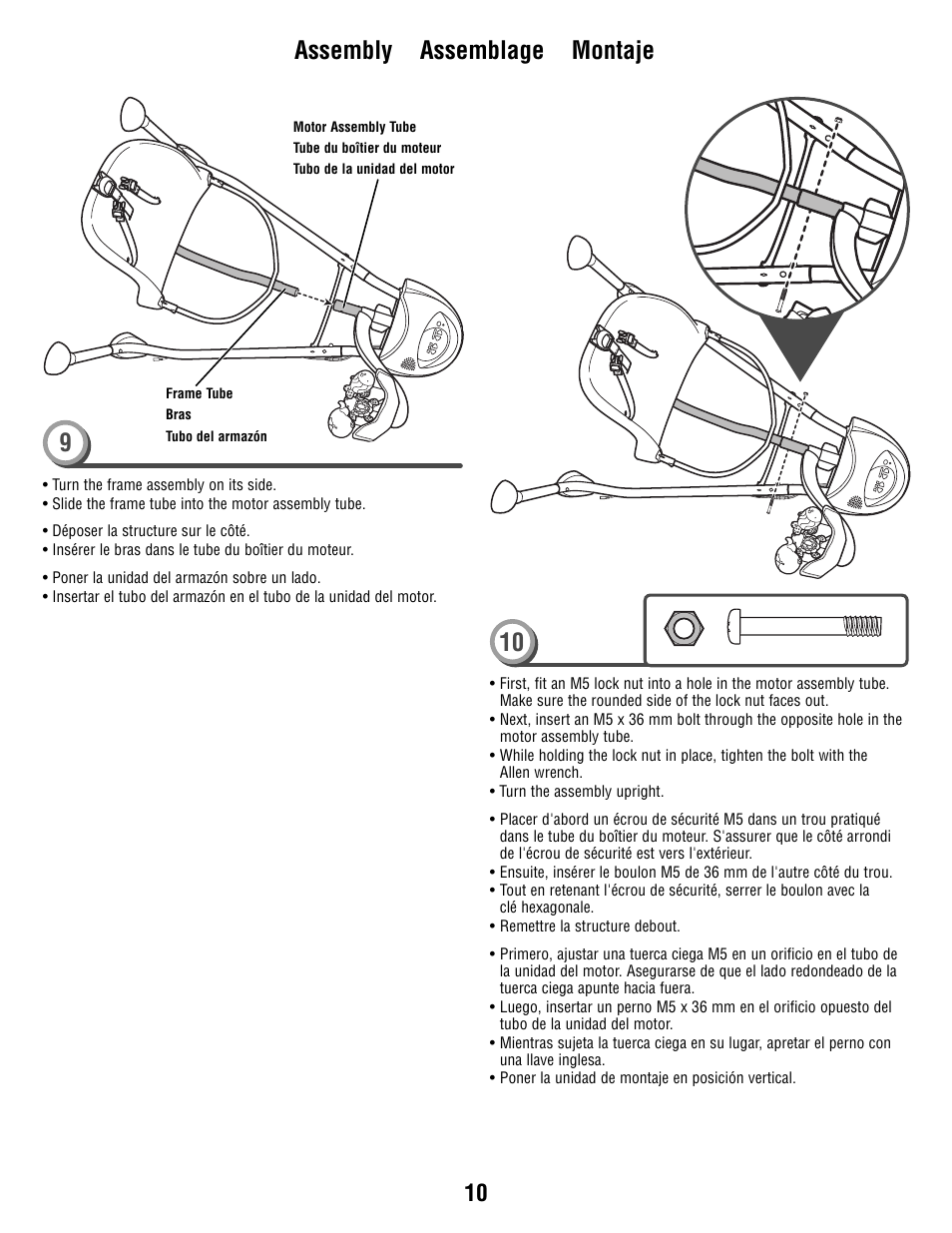10 assembly assemblage montaje | Fisher-Price T1456 User Manual | Page 10 / 24