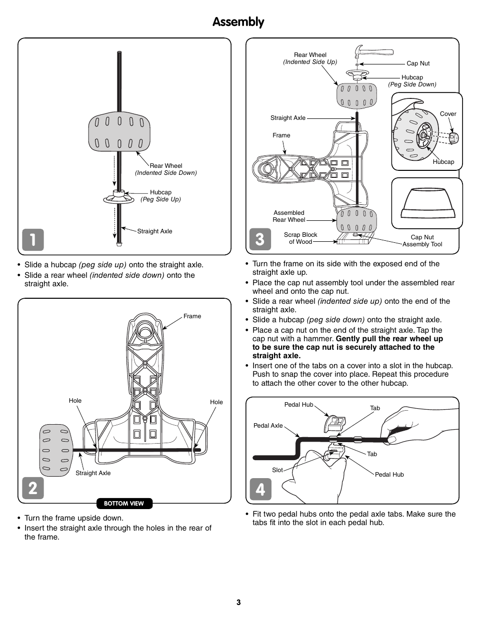 Assembly | Fisher-Price DORA THE EXPLORER T6197 User Manual | Page 3 / 8