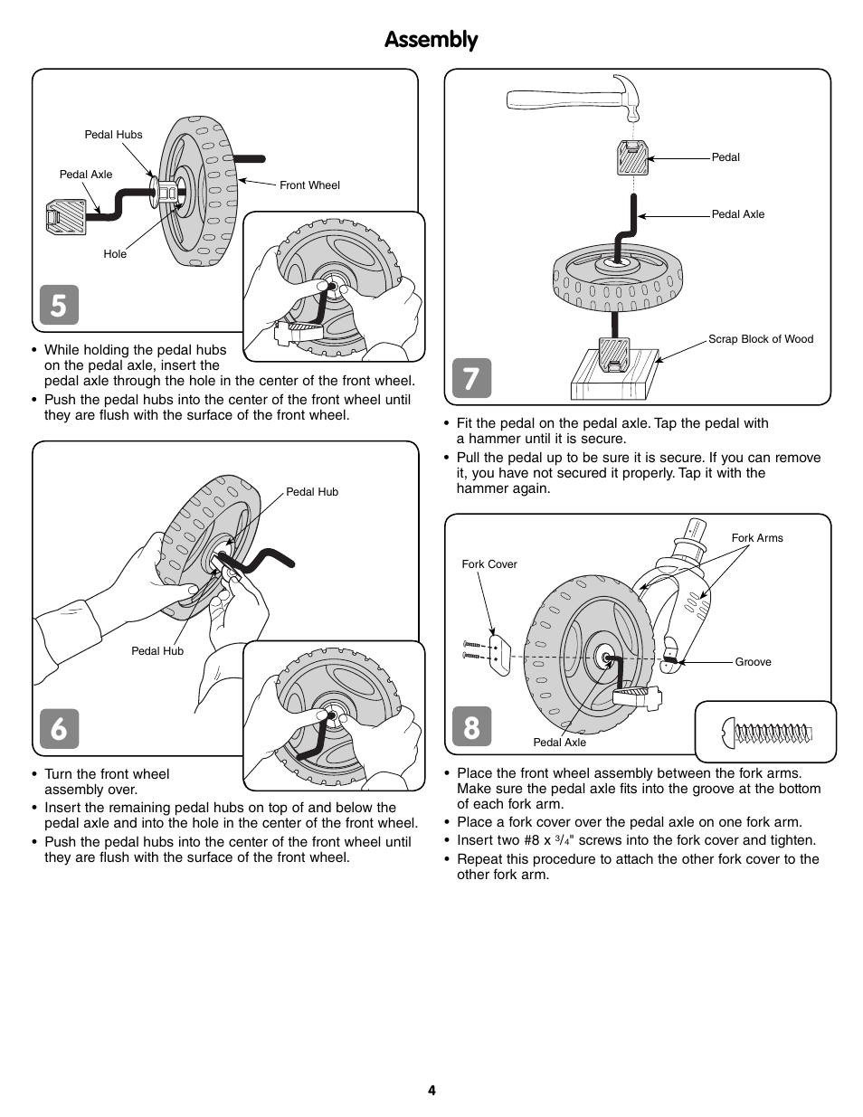 Assembly | Fisher-Price DORA THE EXPLORER T6197 User Manual | Page 4 / 8