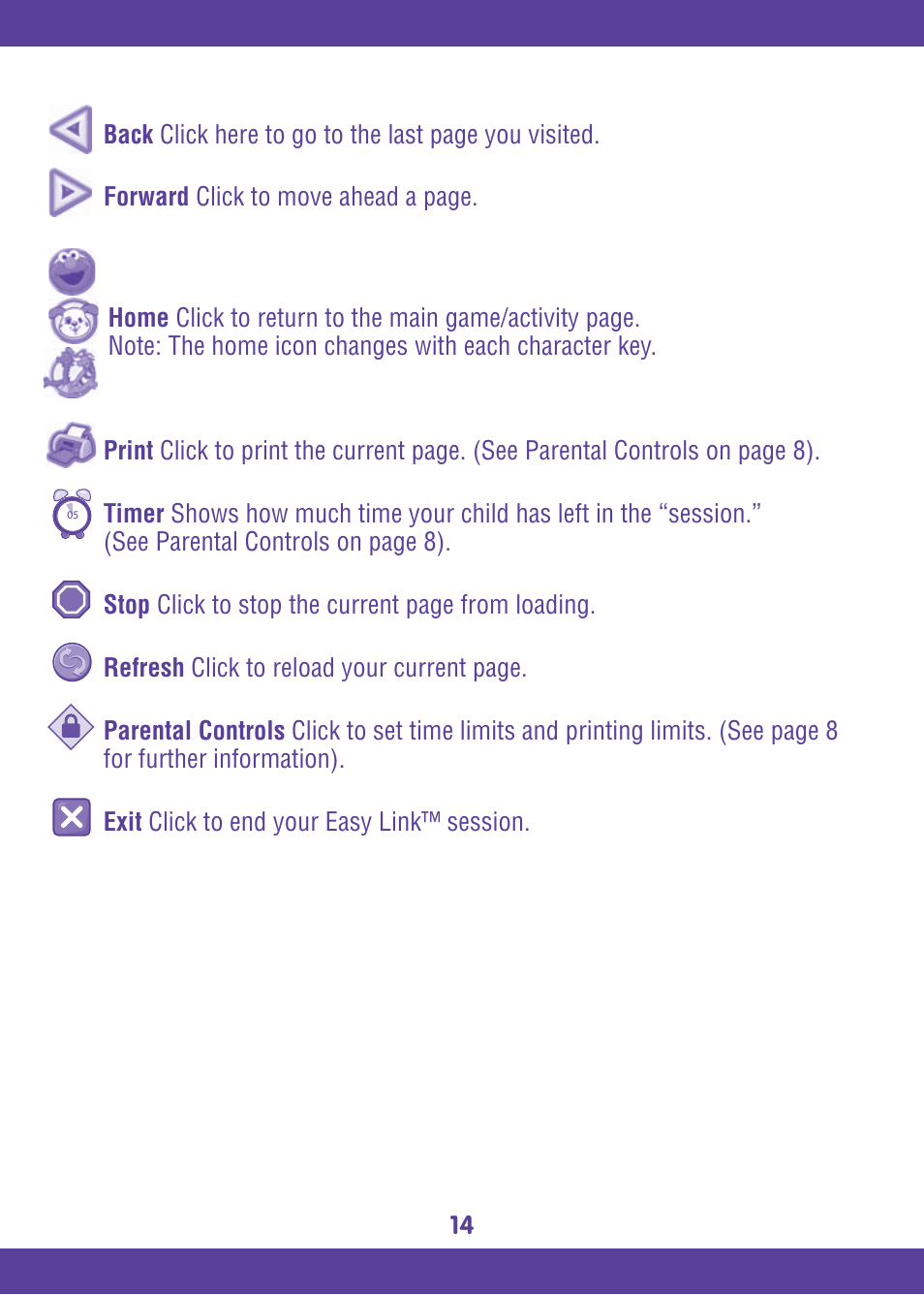 Fisher-Price EASY LINK L6367 User Manual | Page 14 / 16