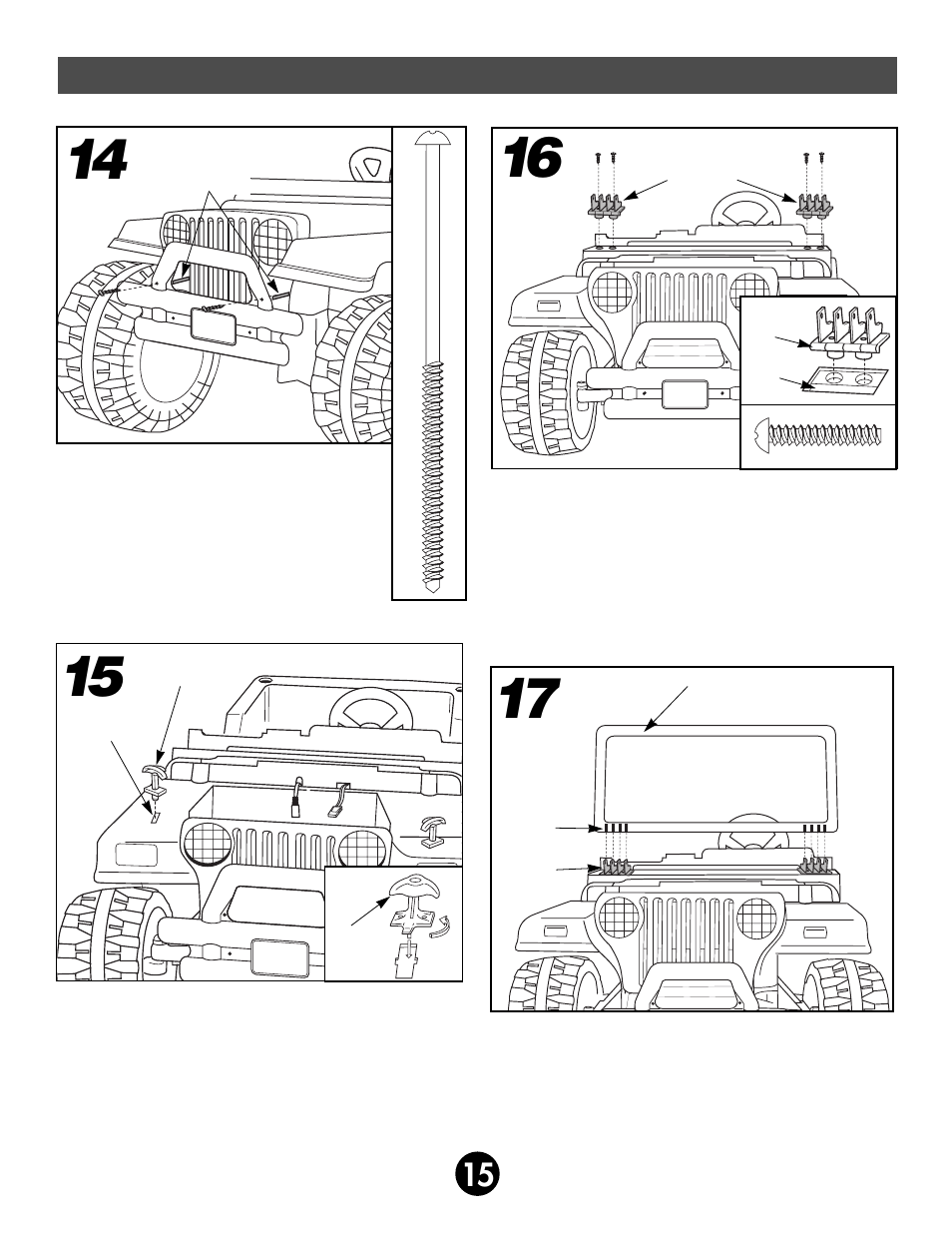 Assembly | Fisher-Price BARBIE 78477 User Manual | Page 15 / 36
