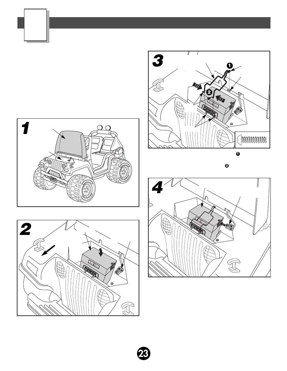 Battery installation | Fisher-Price BARBIE 78477 User Manual | Page 23 / 36