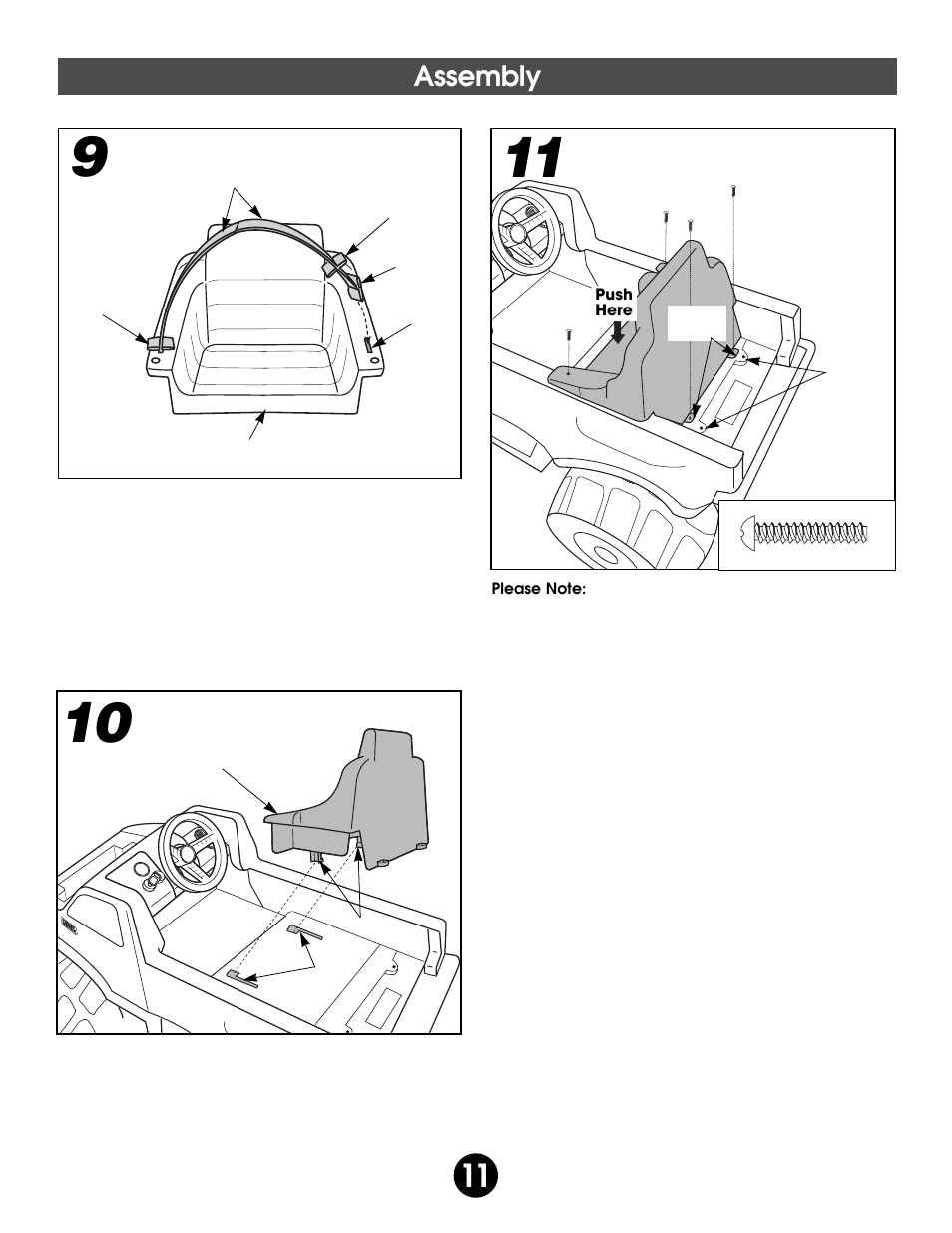 Assembly | Fisher-Price 75547 User Manual | Page 11 / 28