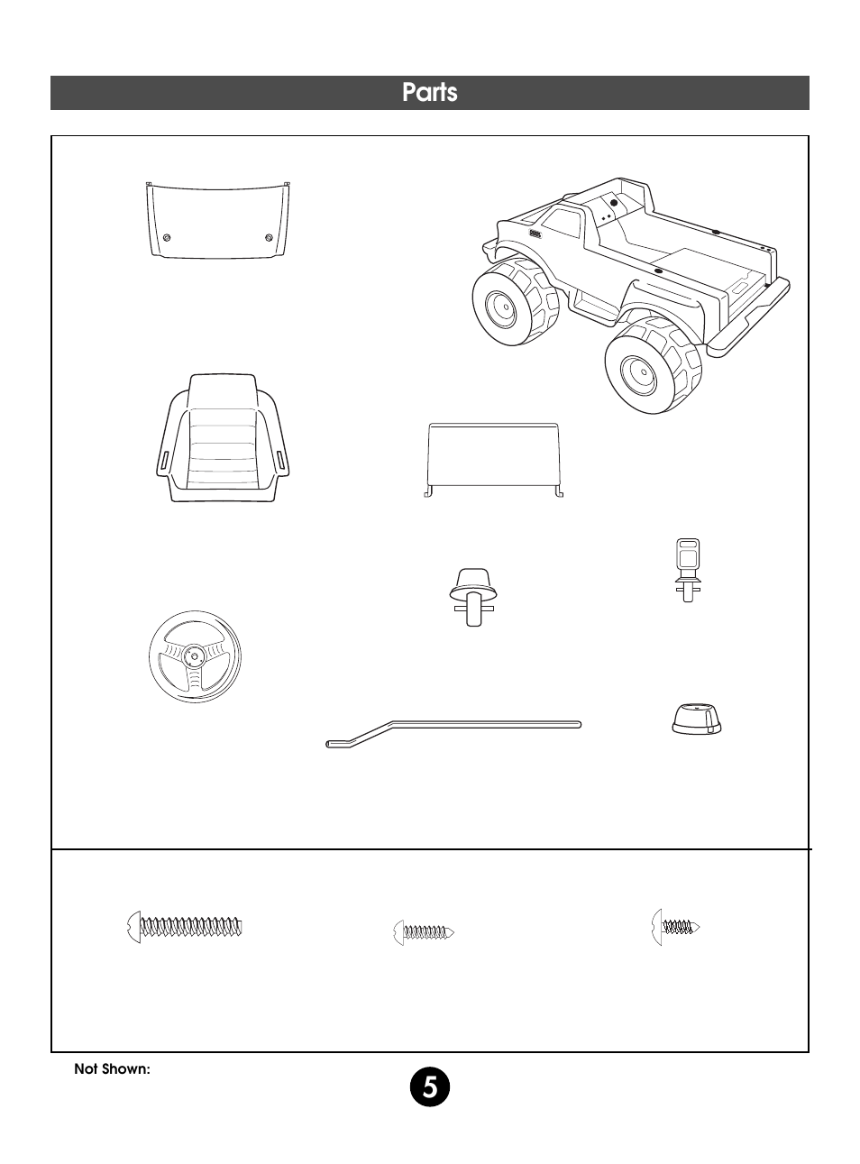 Parts | Fisher-Price 75547 User Manual | Page 5 / 28