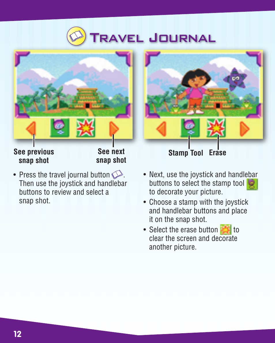 Travel journal | Fisher-Price SMART CYCLE K6689 User Manual | Page 12 / 16
