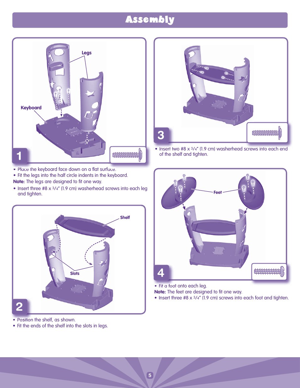 Fisher-Price FUN2LEARN J6870 User Manual | Page 4 / 8