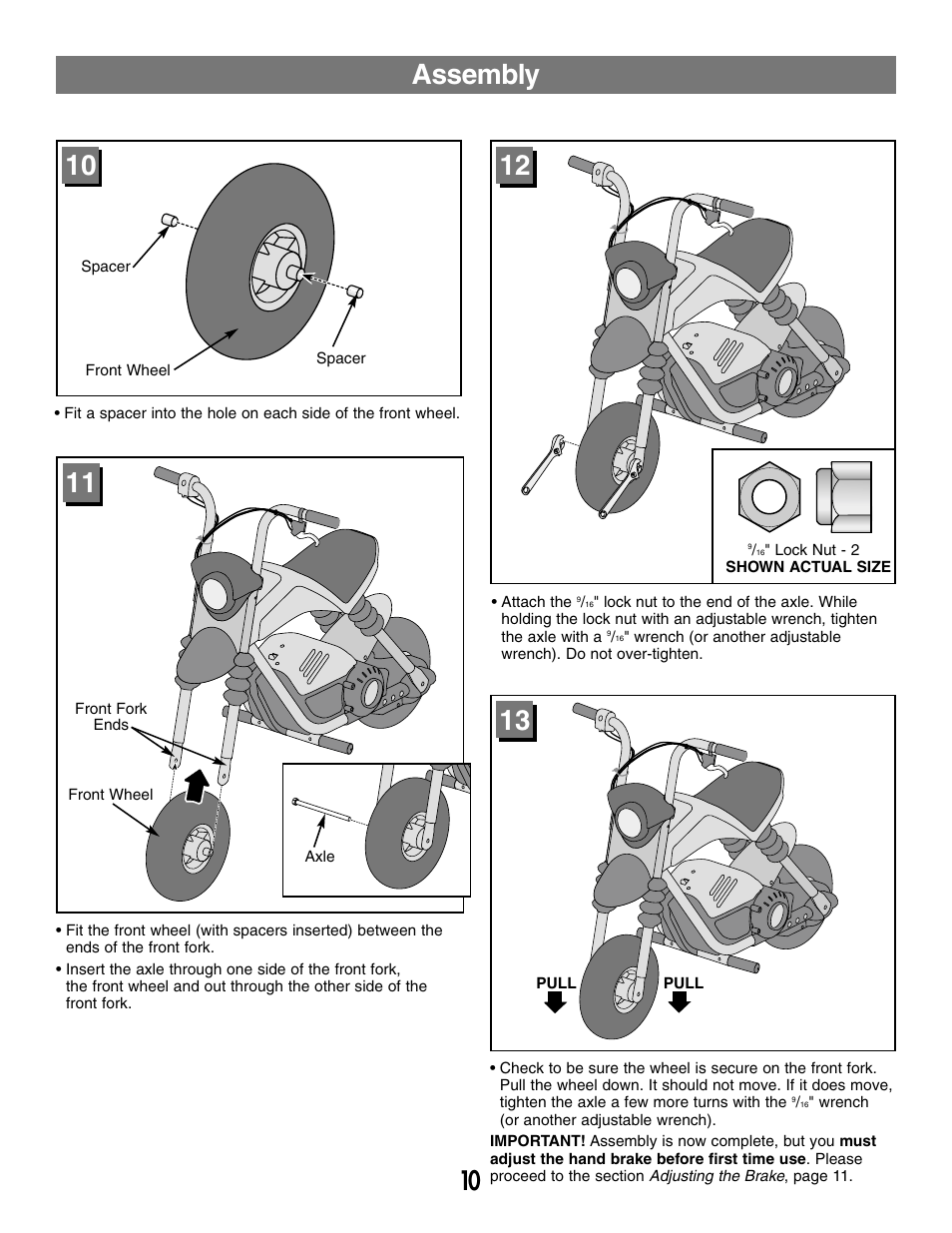 Assembly | Fisher-Price MX3 73535 User Manual | Page 10 / 28