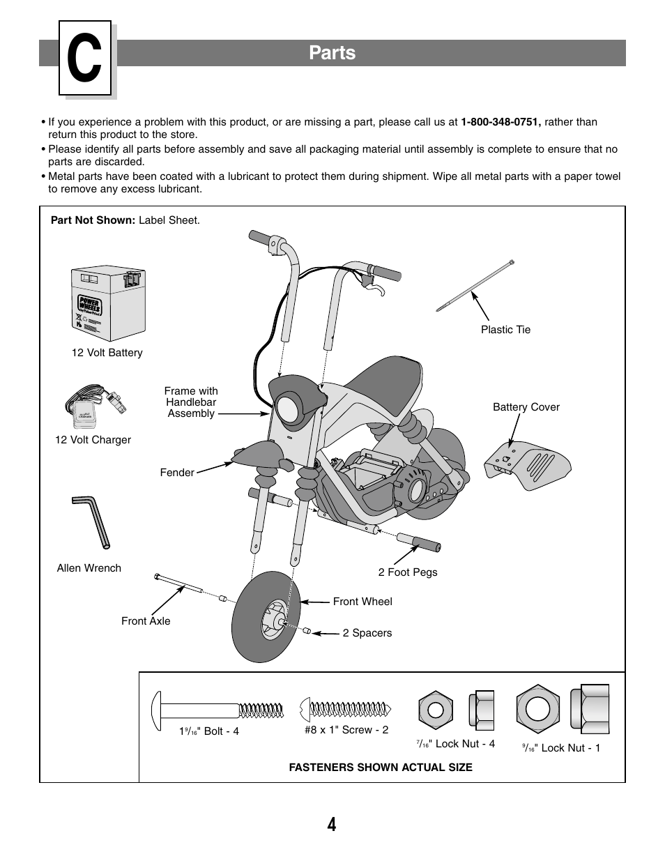 Parts | Fisher-Price MX3 73535 User Manual | Page 4 / 28