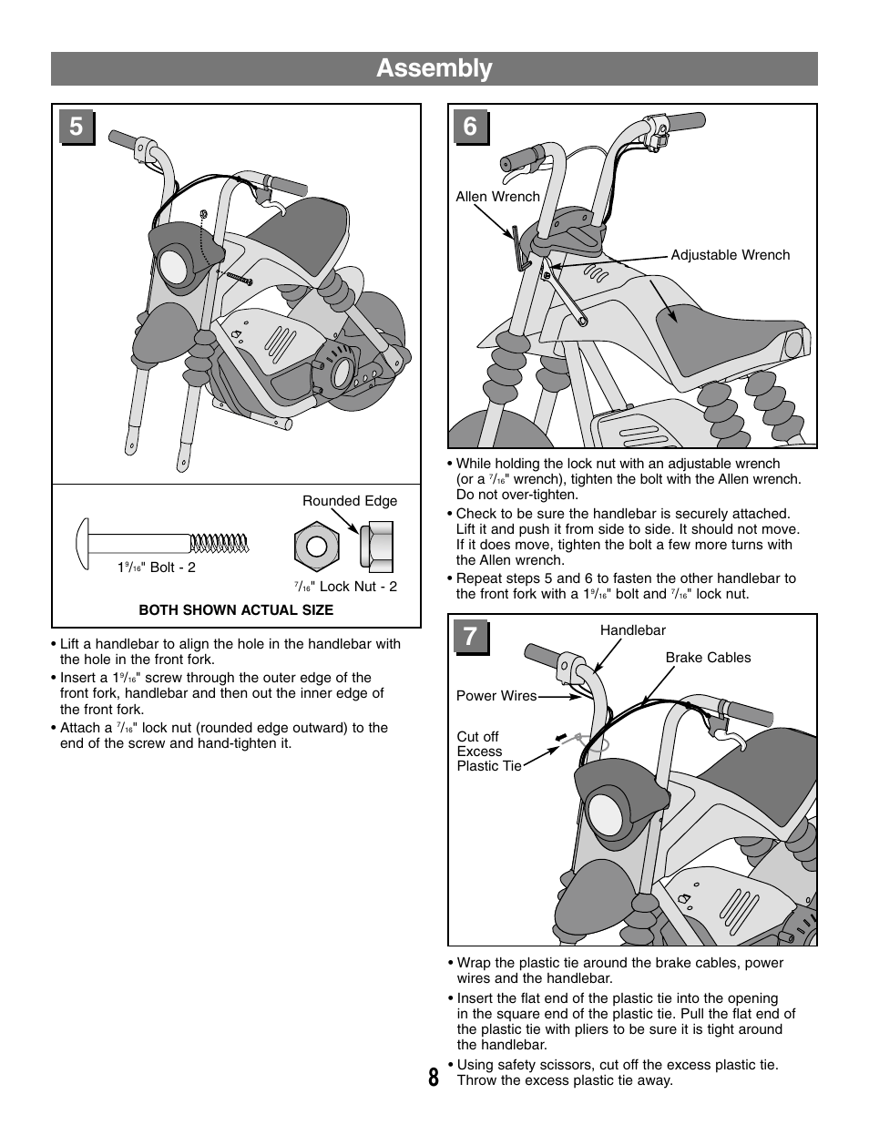 Assembly | Fisher-Price MX3 73535 User Manual | Page 8 / 28