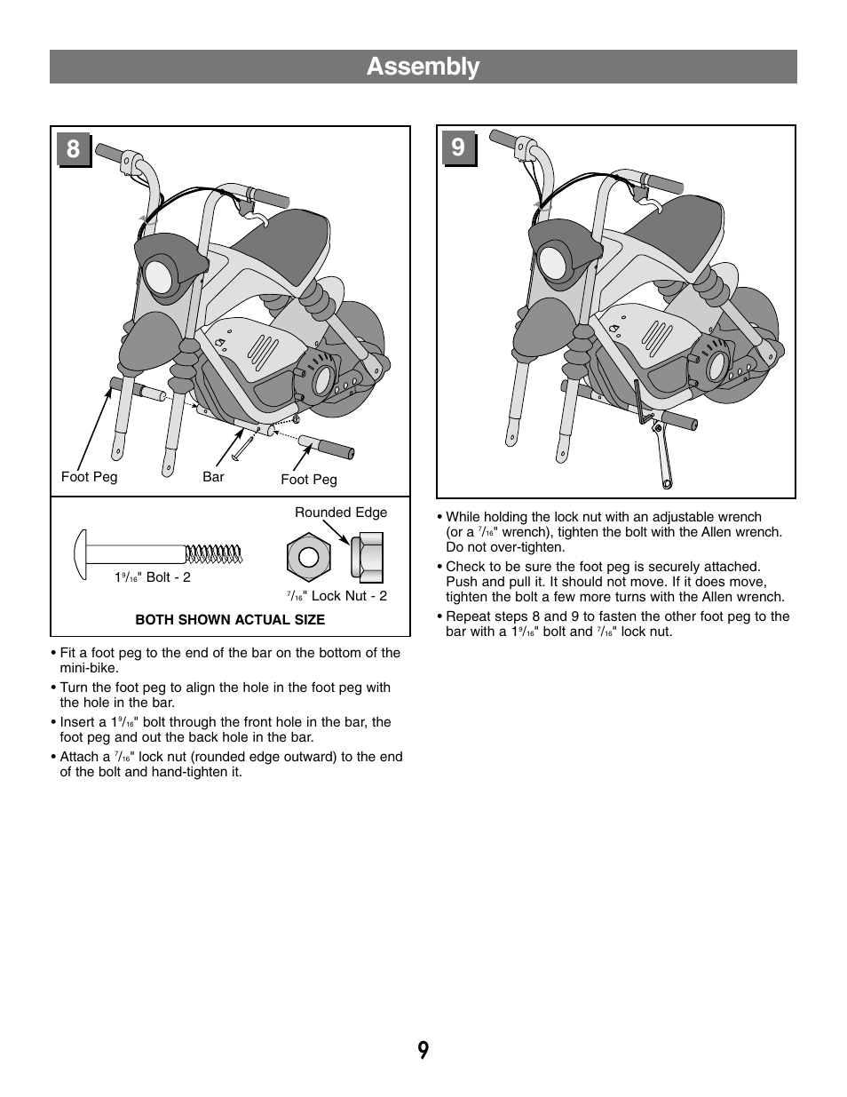 Assembly | Fisher-Price MX3 73535 User Manual | Page 9 / 28