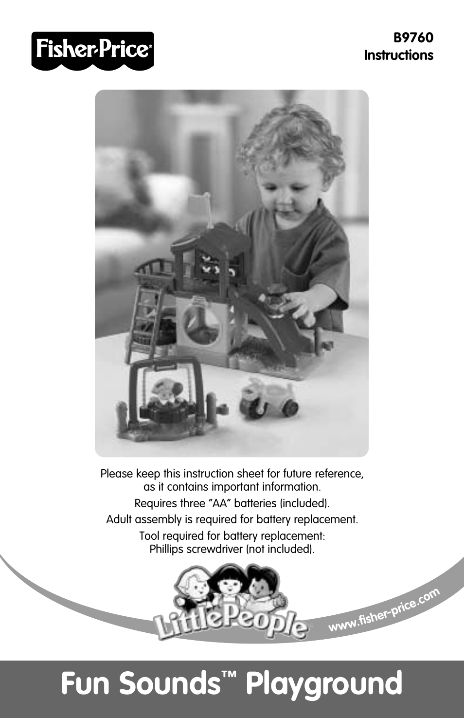 Fisher-Price B9760 User Manual | 4 pages