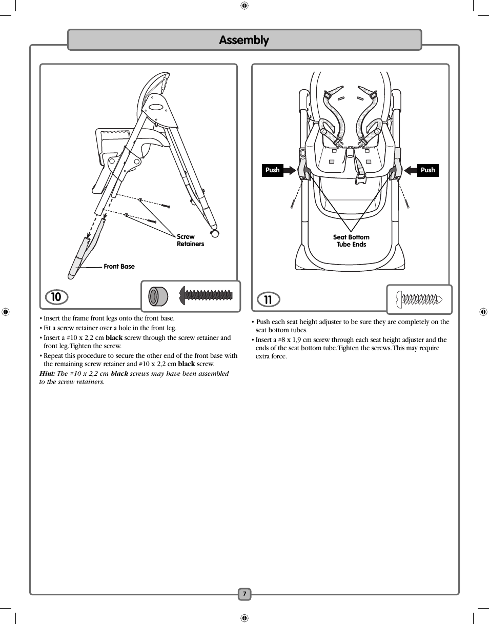 Assembly 10 | Fisher-Price H7182 User Manual | Page 7 / 16