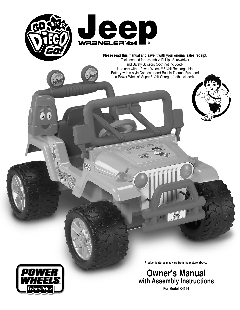 Fisher-Price WRANGLER K4564 User Manual | 24 pages