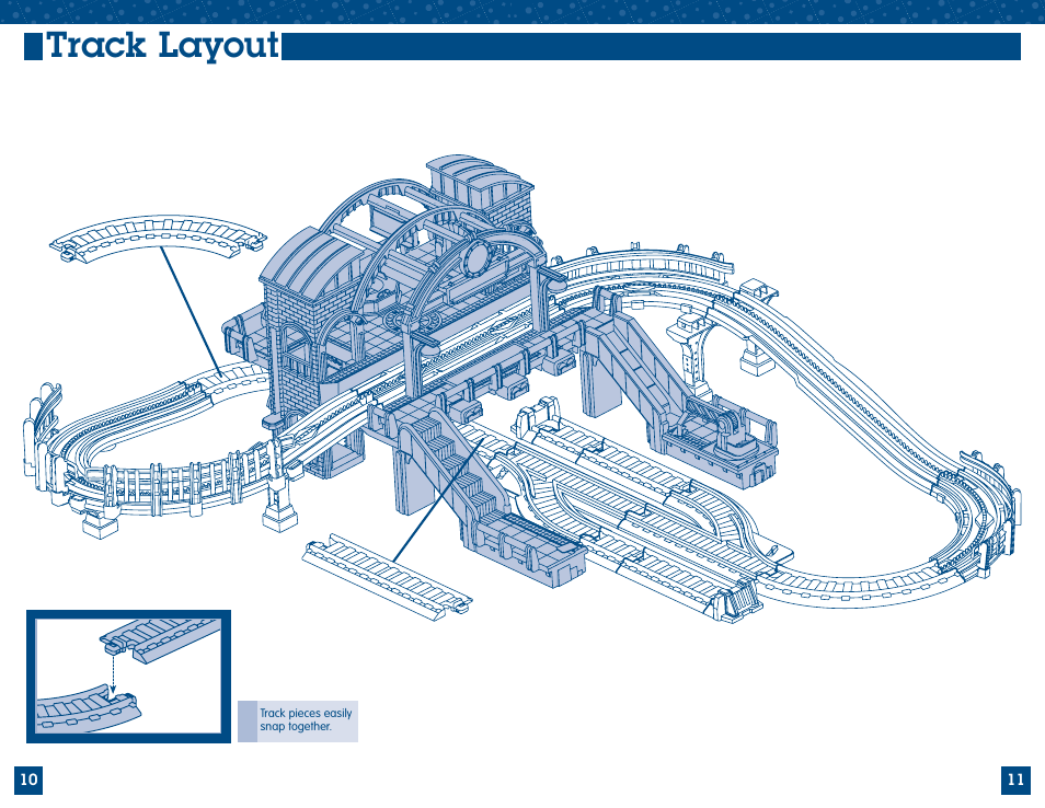 Track layout | Fisher-Price GEOTRAX M2809 User Manual | Page 6 / 9
