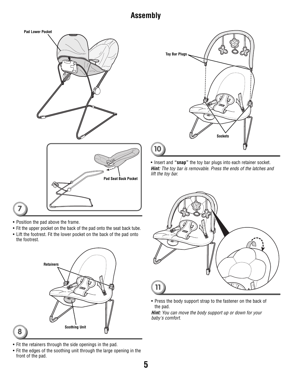 Assembly 7 | Fisher-Price T4144 User Manual | Page 5 / 8