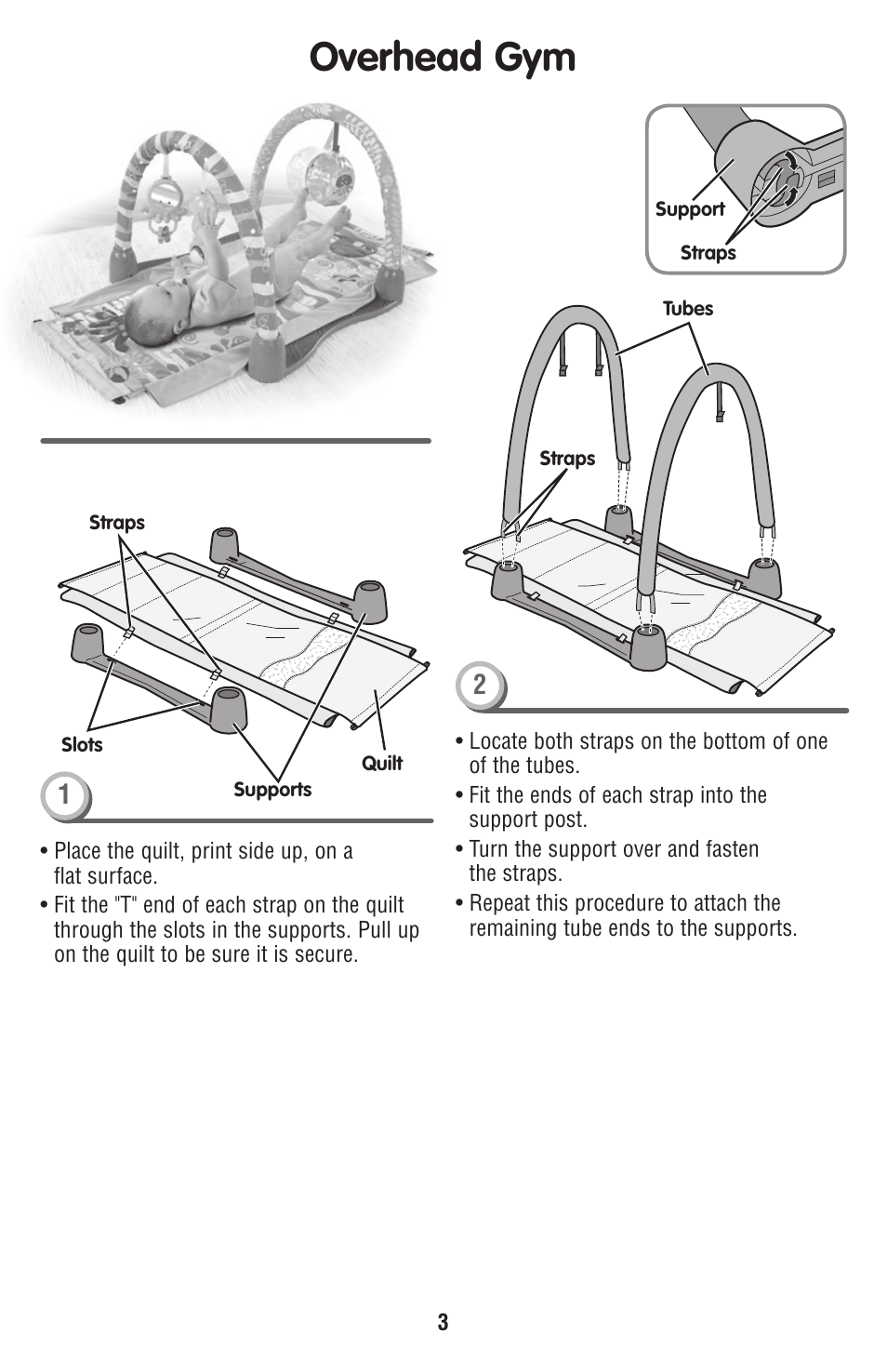 Overhead gym | Fisher-Price NONE FOUND P5331 User Manual | Page 3 / 6