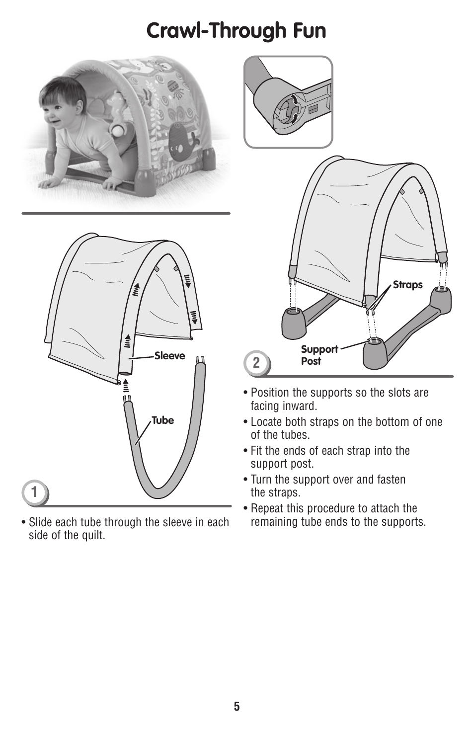 Crawl-through fun | Fisher-Price NONE FOUND P5331 User Manual | Page 5 / 6