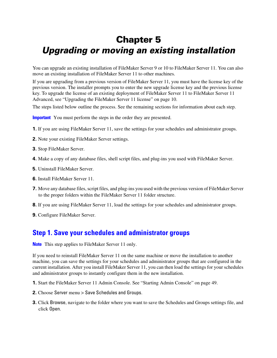 Chapter 5 | FileMaker G0600 User Manual | Page 55 / 72