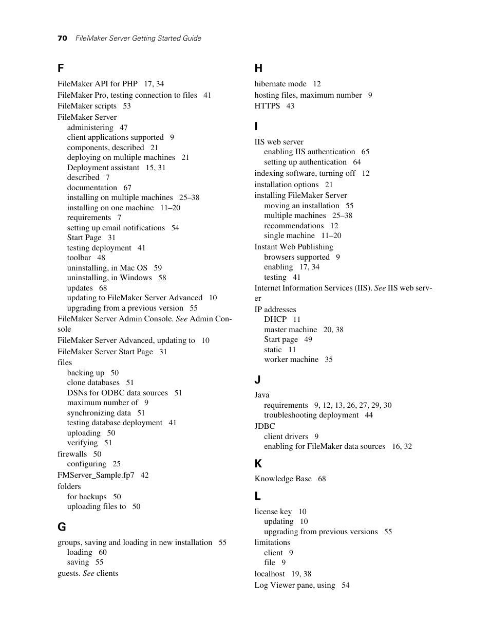 FileMaker G0600 User Manual | Page 70 / 72