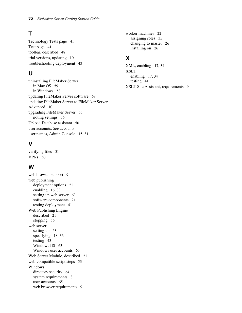 FileMaker G0600 User Manual | Page 72 / 72