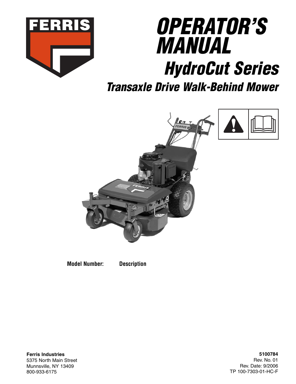 Ferris Industries HydroCut Series 5900111 User Manual | 43 pages