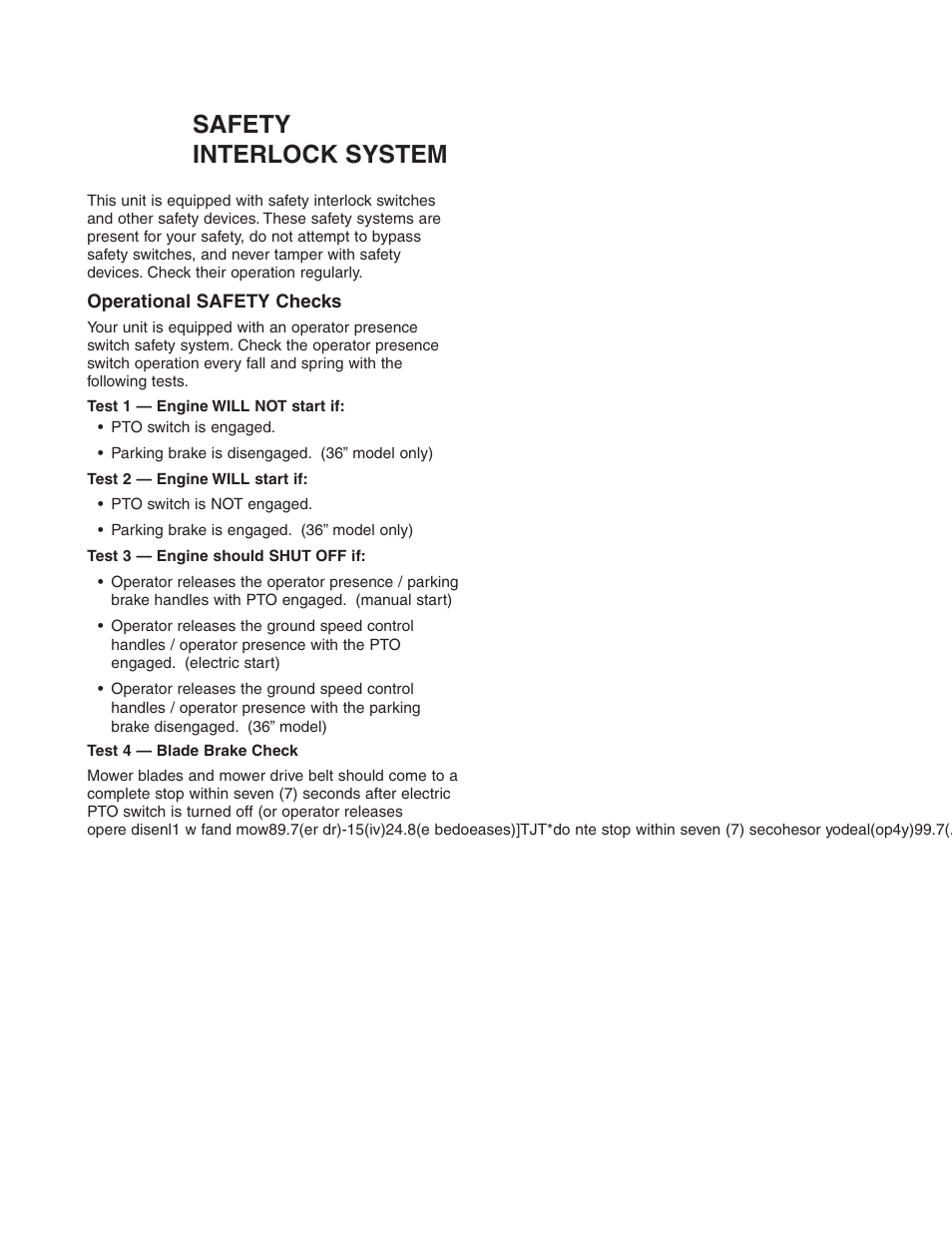 Safety interlock system | Ferris Industries HydroCut Series 5900111 User Manual | Page 14 / 43