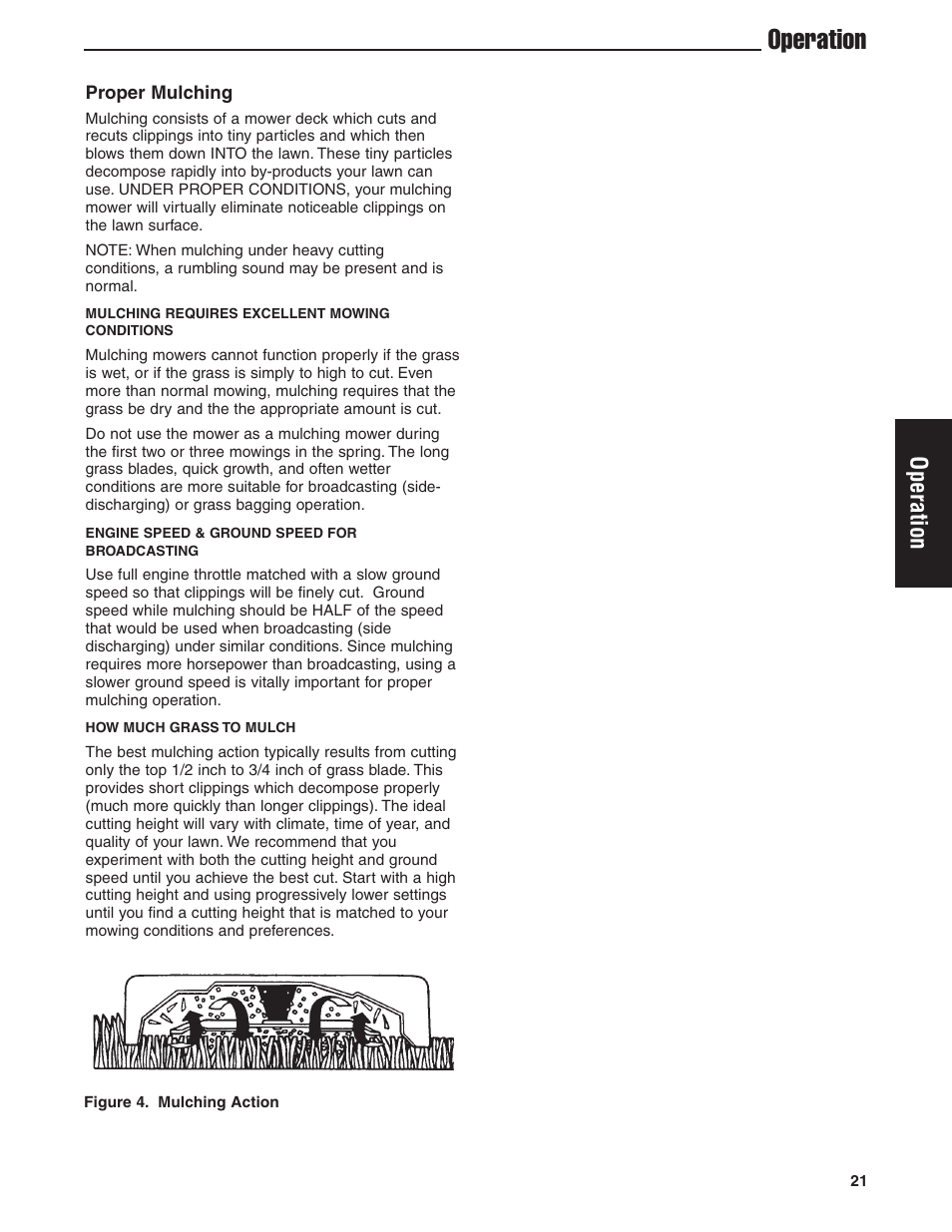 Operation | Ferris Industries HydroCut Series 5900111 User Manual | Page 23 / 43