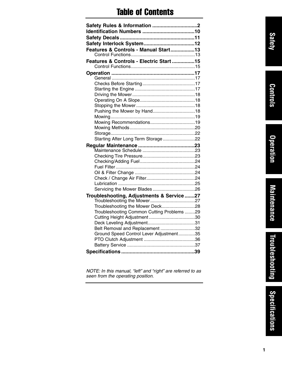 Ferris Industries HydroCut Series 5900111 User Manual | Page 3 / 43