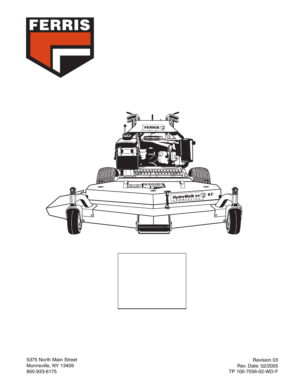 Ferris Industries Ddskav15 User Manual | 44 pages