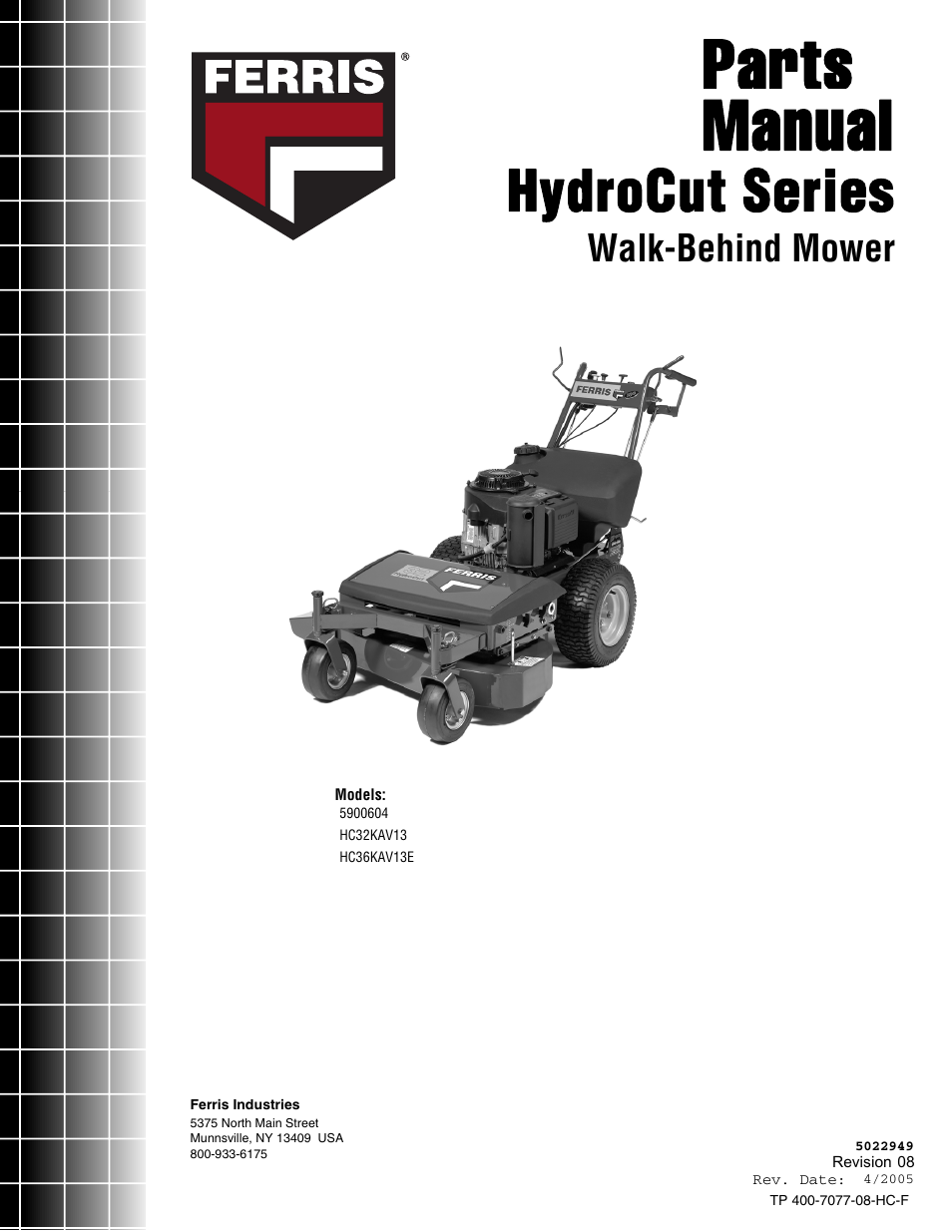 Ferris Industries HC36KAV13E User Manual | 54 pages