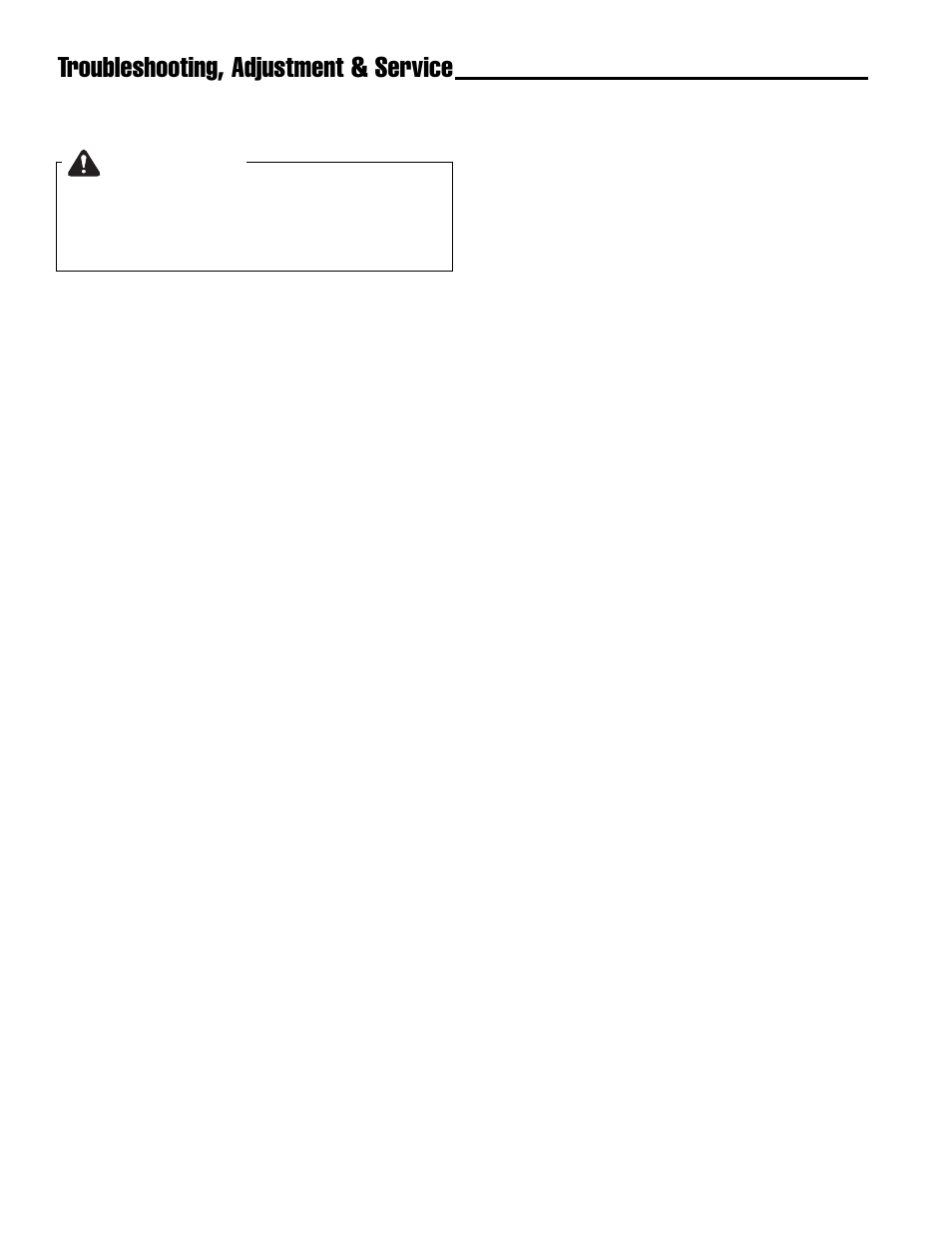 Troubleshooting, adjustment & service, Warning, Battery service | Ferris Industries Hydrowalk Series DDSKAV23CE User Manual | Page 32 / 43