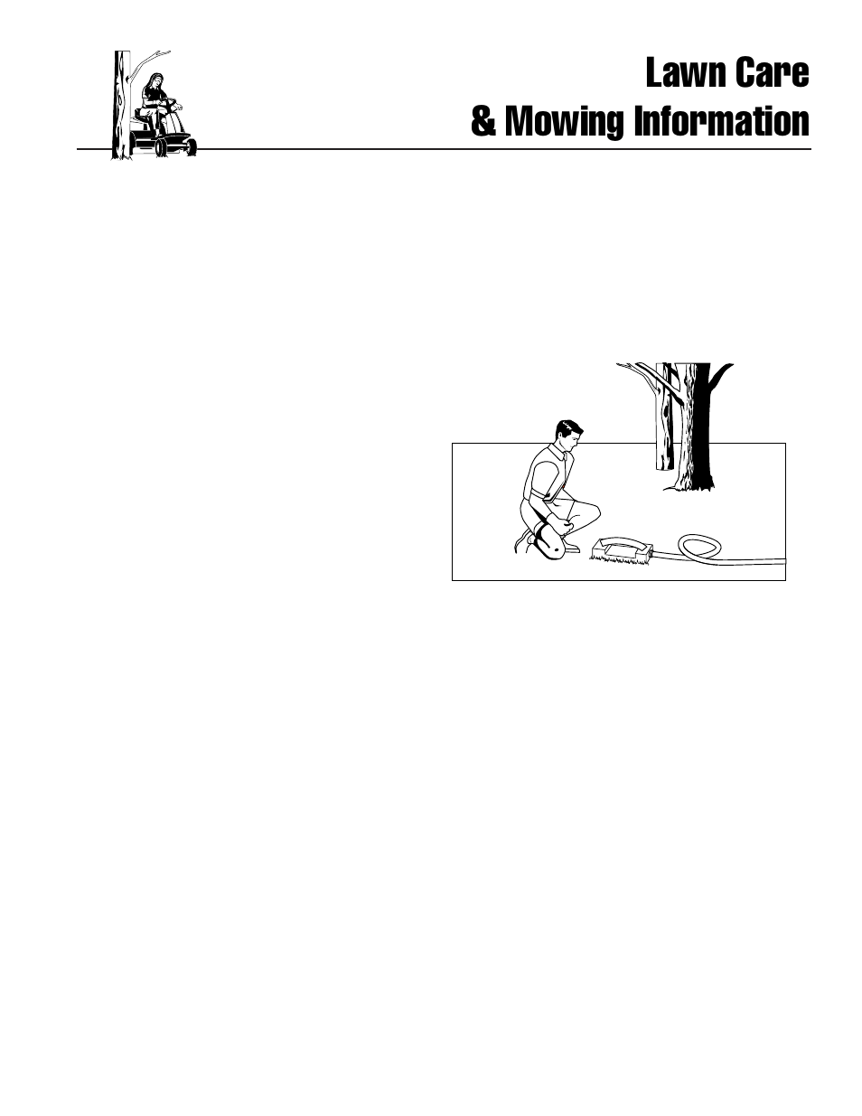 Lawn care & mowing information | Ferris Industries Hydrowalk Series DDSKAV23CE User Manual | Page 35 / 43