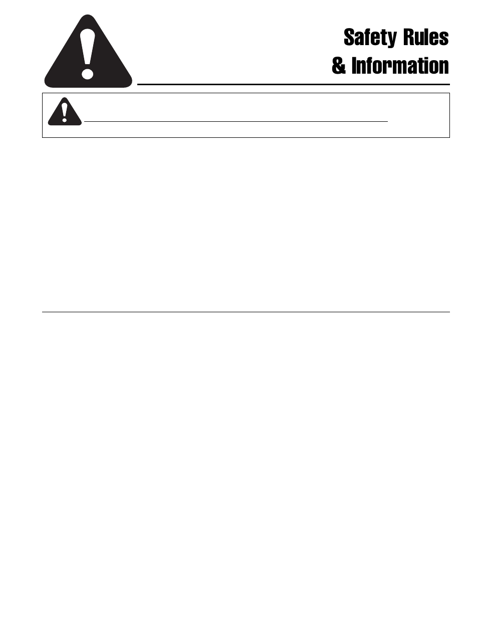 Safety rules & information, Training, Preparation | Ferris Industries Hydrowalk Series DDSKAV23CE User Manual | Page 5 / 43