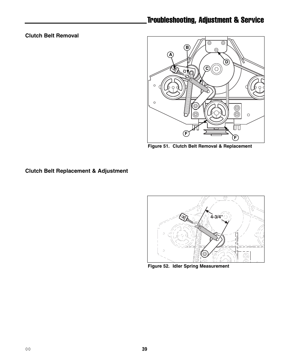 Troubleshooting, adjustment & service | Ferris Industries 5000/72R User Manual | Page 41 / 55