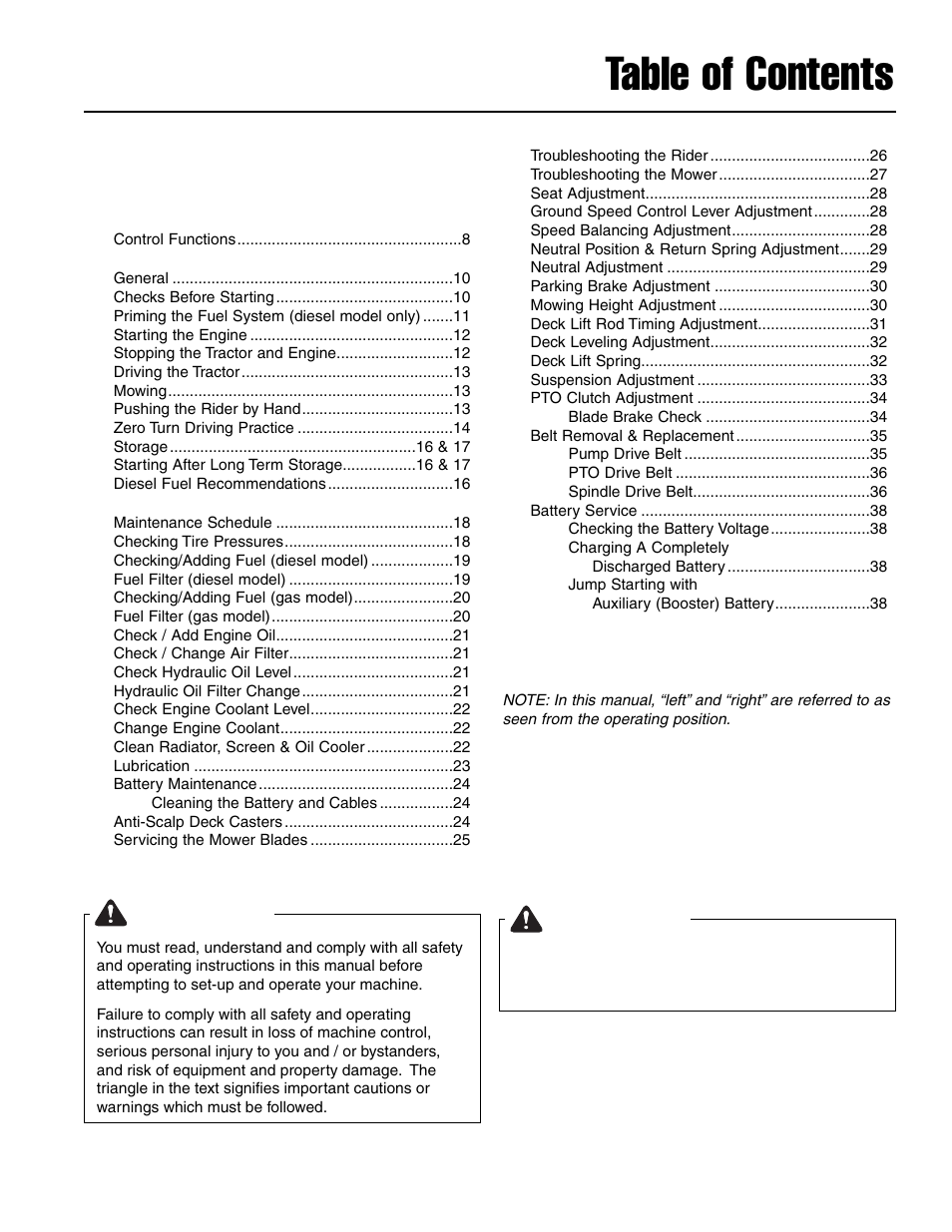 Ferris Industries IS4500ZC28D61CE User Manual | Page 3 / 52