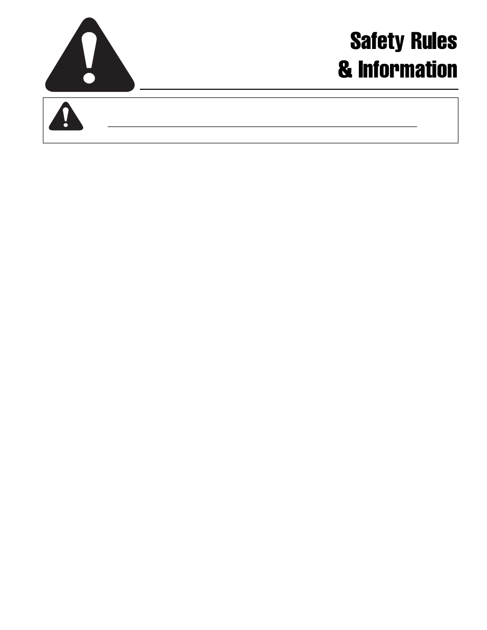 Safety rules & information, Training, Preparation | Operation | Ferris Industries IS4000Z/KAV27 User Manual | Page 5 / 46