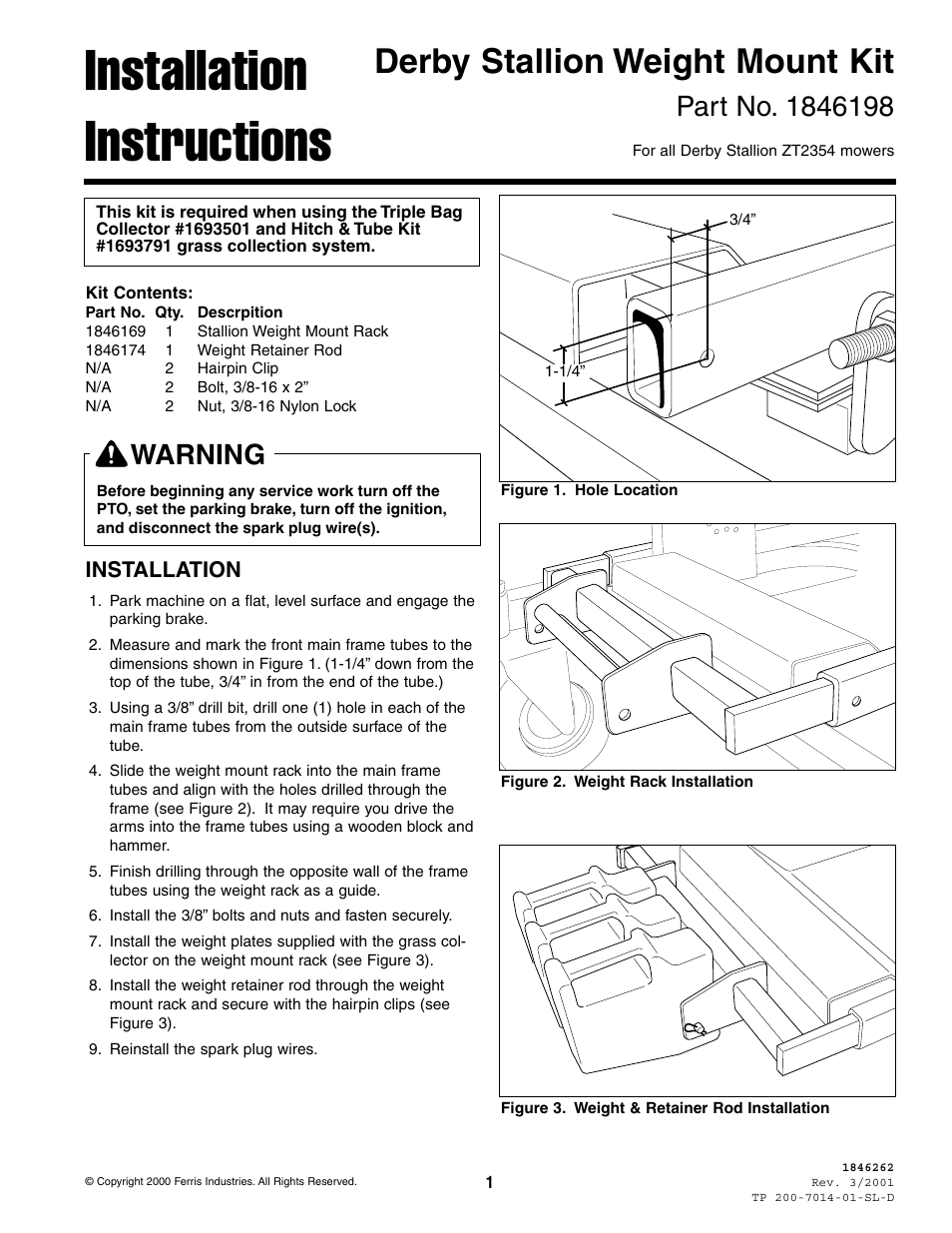 Ferris Industries Derby Stallion 1846198 User Manual | 1 page