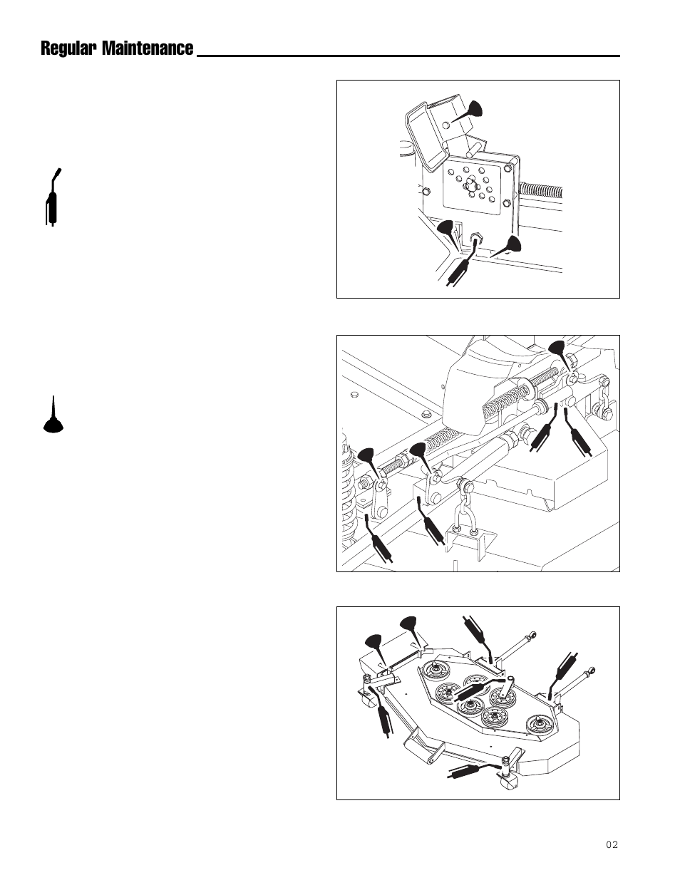 Regular maintenance, Lubrication | Ferris Industries IS1000ZKAV21/48 User Manual | Page 20 / 43